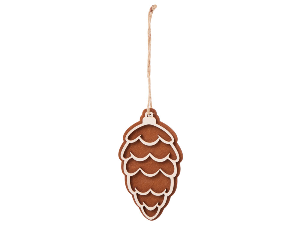 Деревянная подвеска на елку «Cedar»
