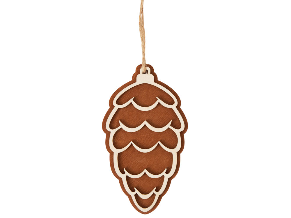 Деревянная подвеска на елку «Cedar»