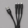 Дата-кабель Armor 3 в 1: micro USB, USB-C, Ligthning, 1.2м