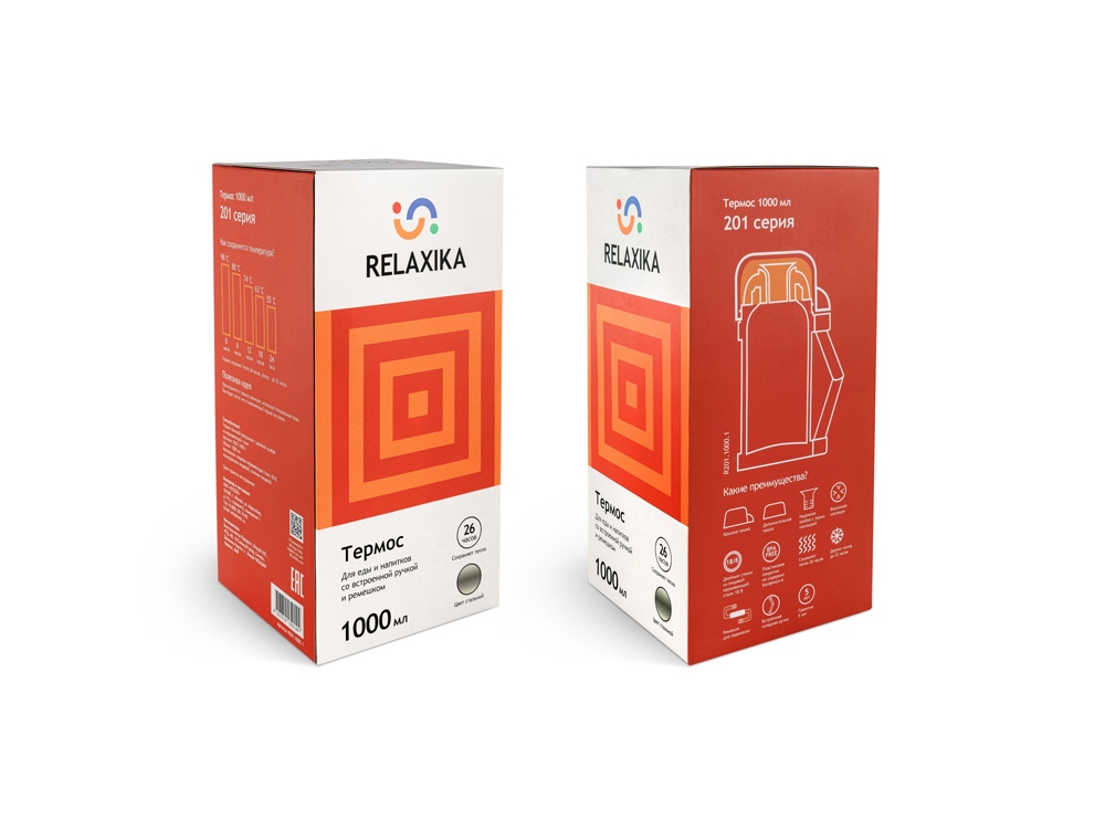 Термос Relaxika универсальный для еды и напитков «201»