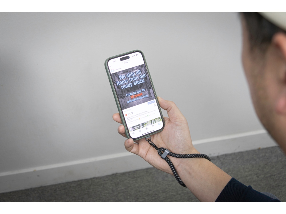 Ремешок-держатель для телефона с зарядным кабелем USB-C - USB-C «Lany Wristband Charge Eco»