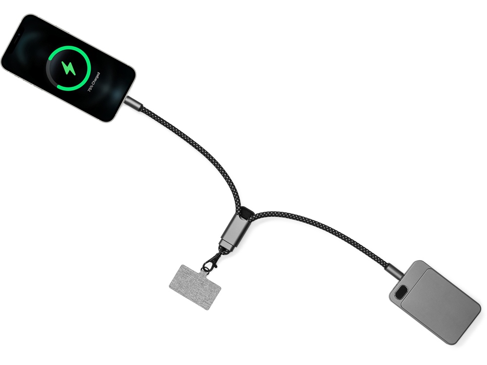 Ремешок-держатель для телефона с зарядным кабелем USB-C - USB-C «Lany Wristband Charge Eco»