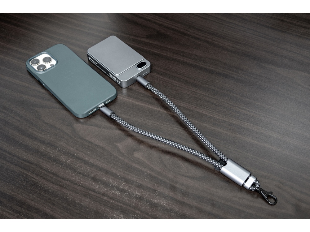 Ремешок-держатель для телефона с зарядным кабелем USB-C - USB-C «Lany Wristband Charge Eco»